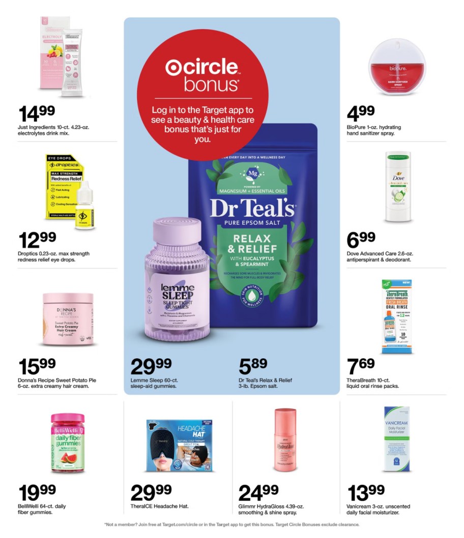 page from Target ad
