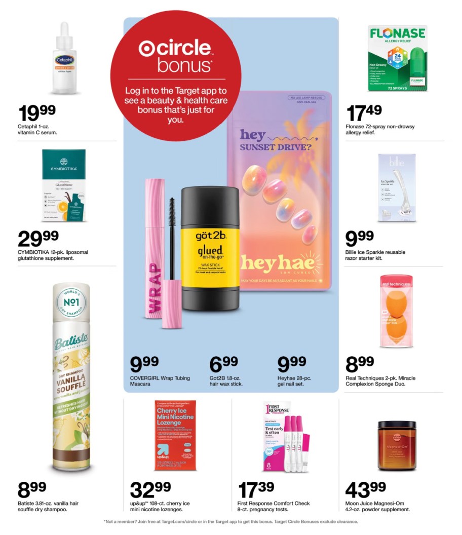 page from Target ad