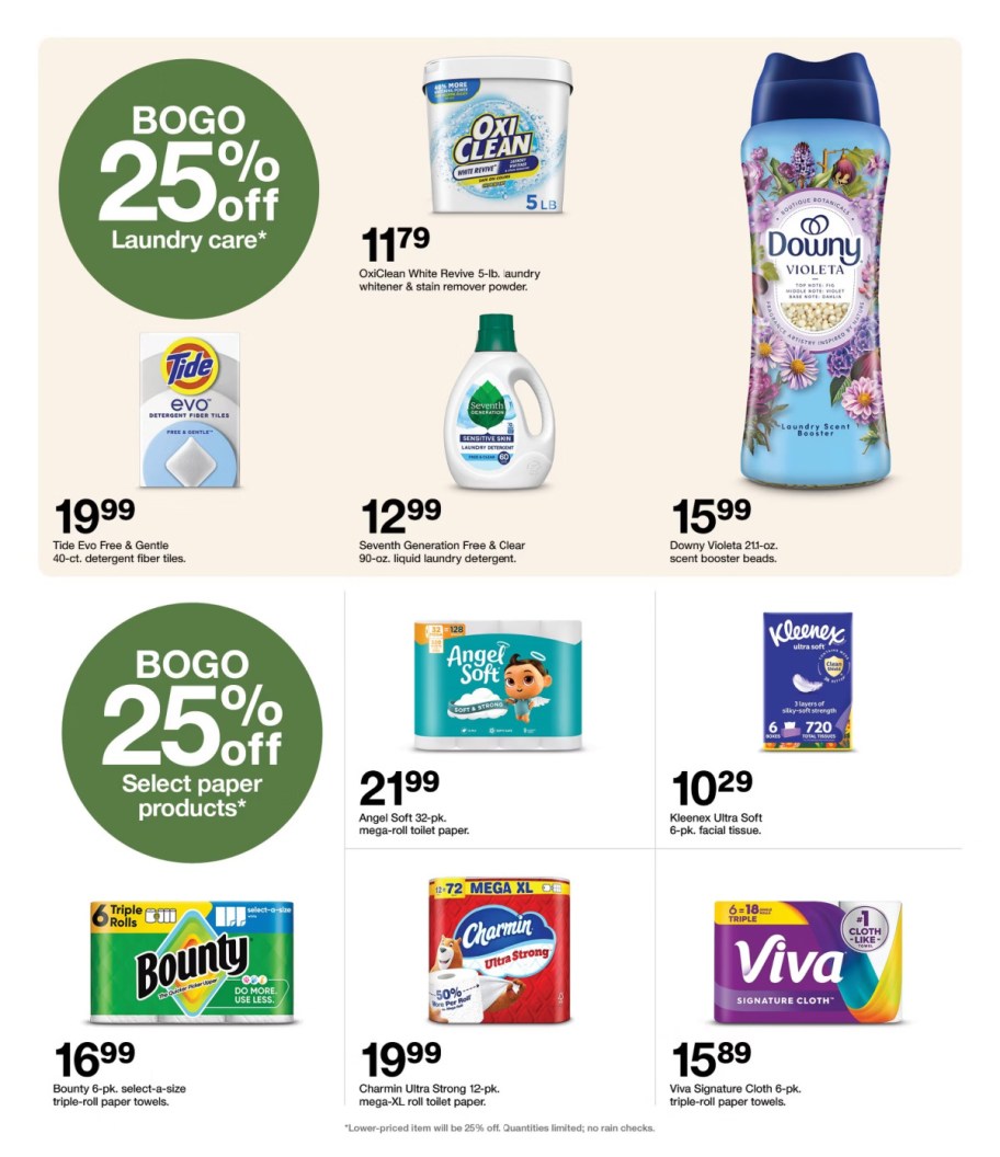 page from Target ad
