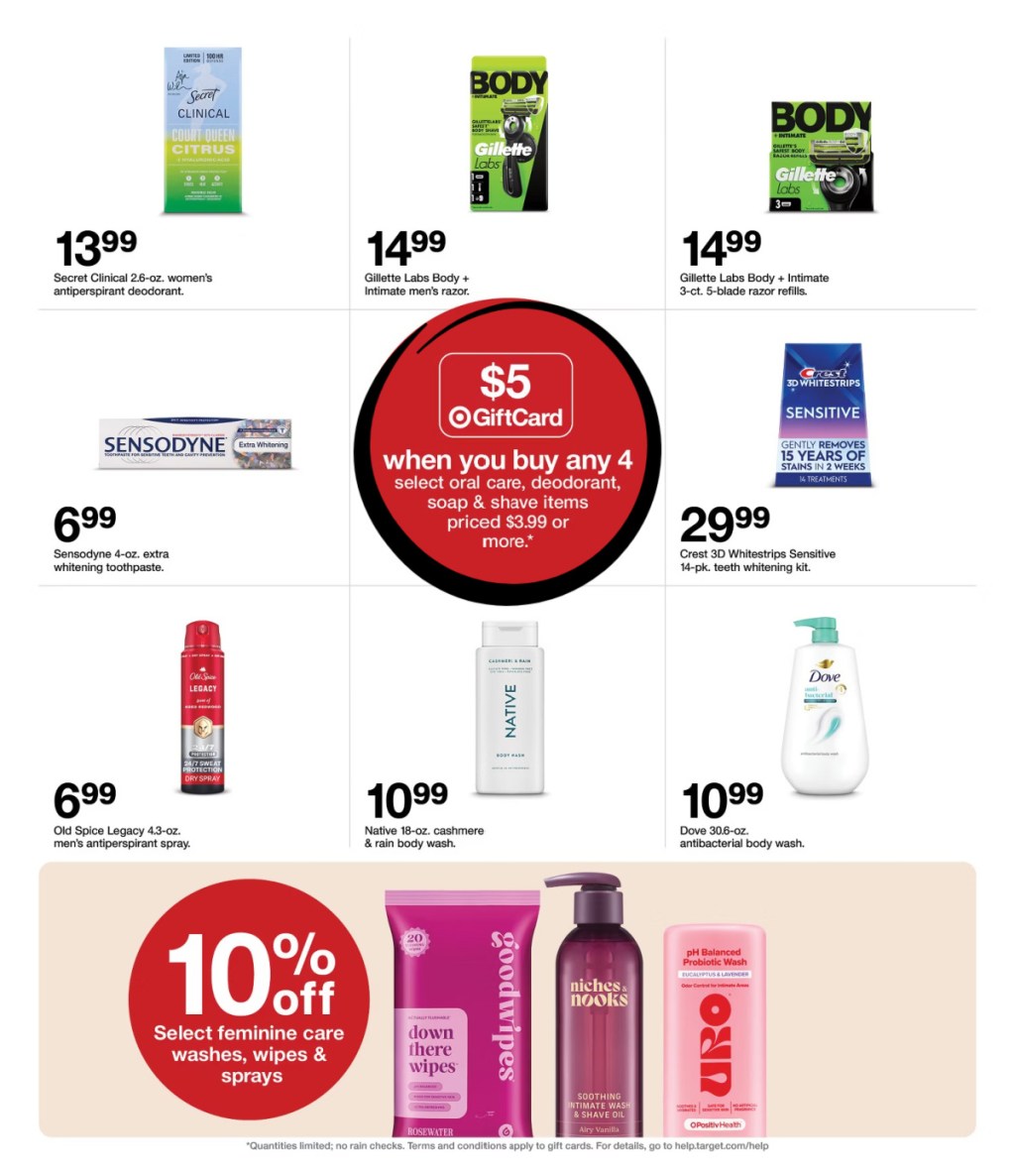 page from Target ad