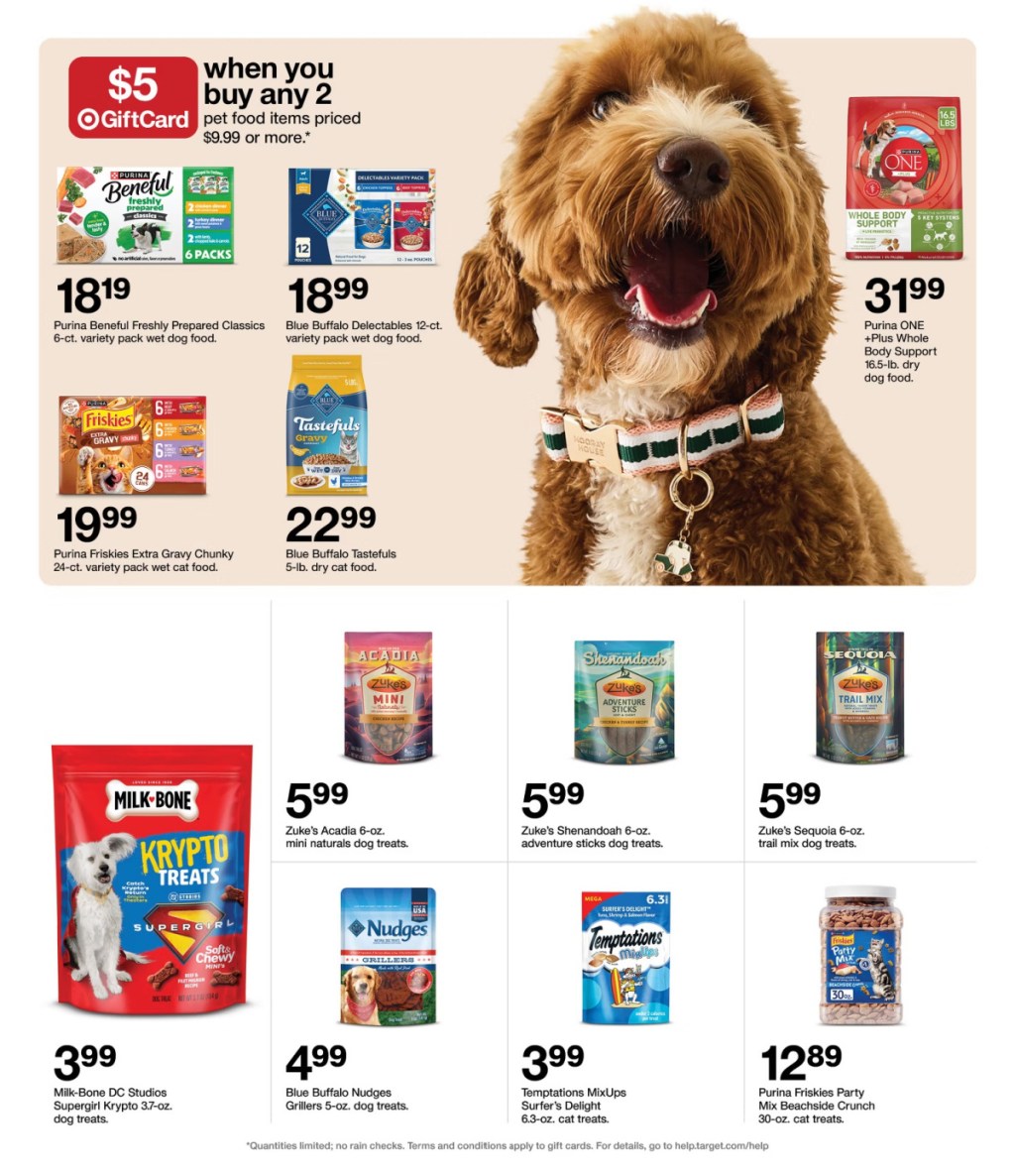 page from Target ad