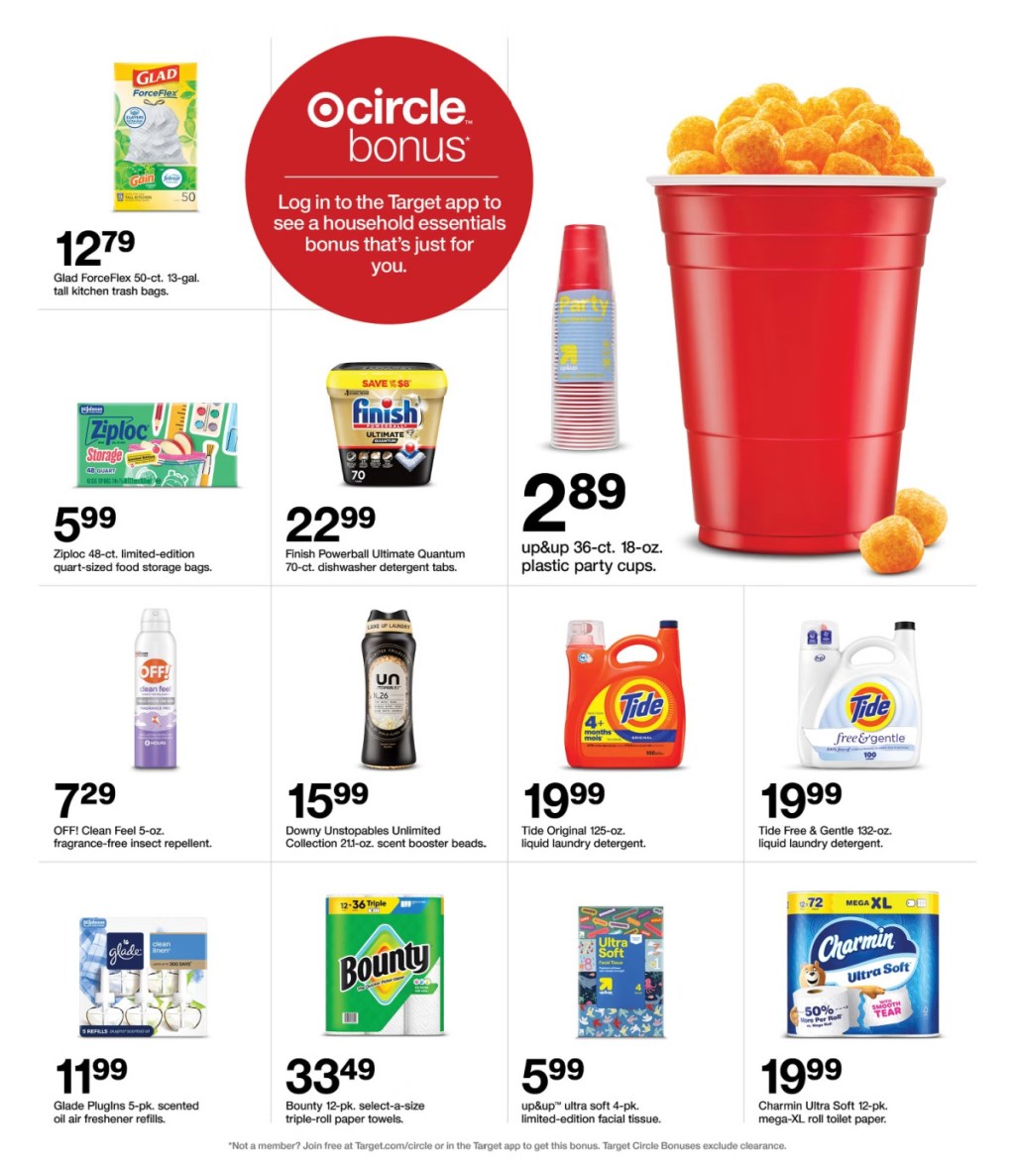 page from Target ad