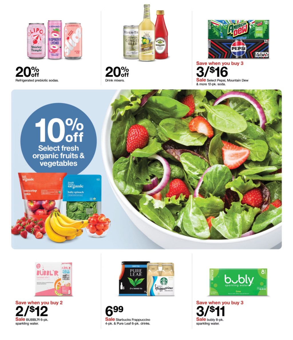 page from Target ad
