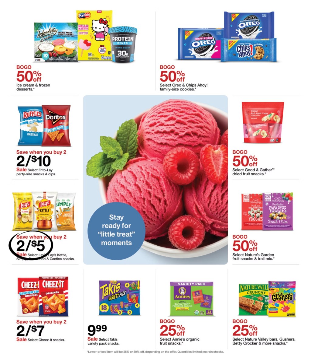 page from Target ad