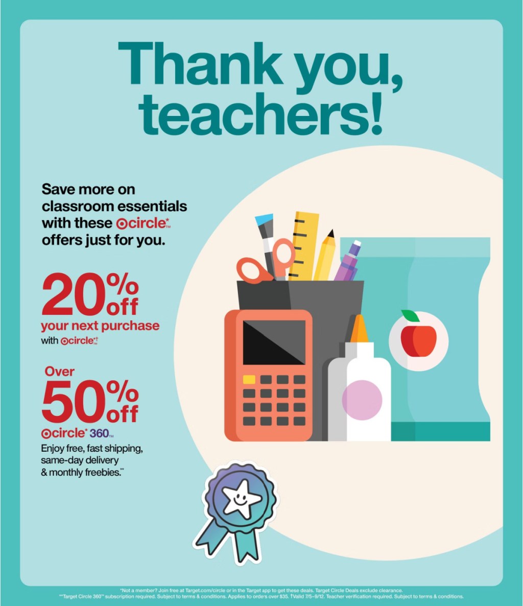 page from Target ad