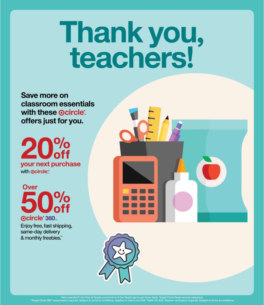 page from Target ad