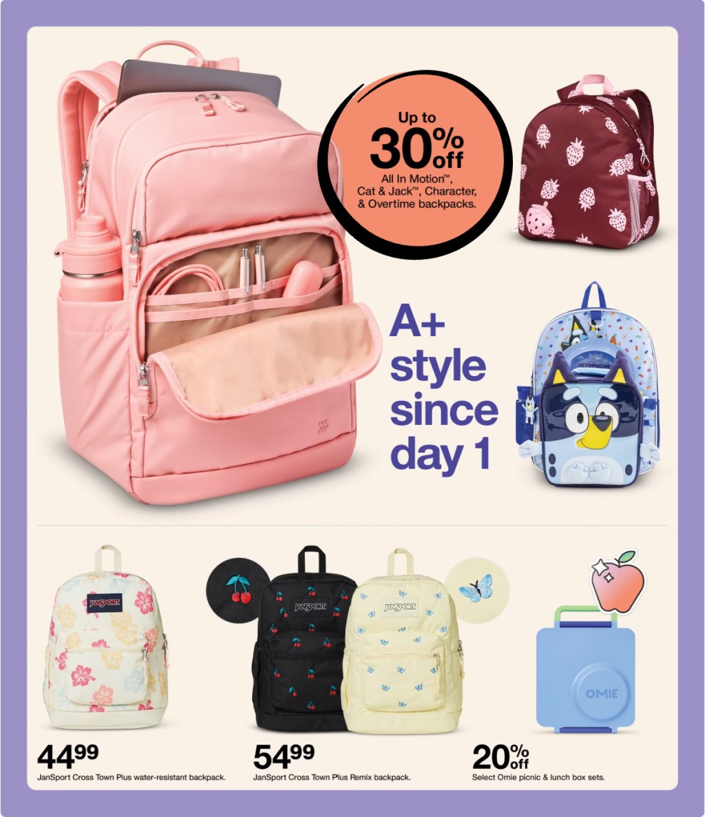 page from Target ad