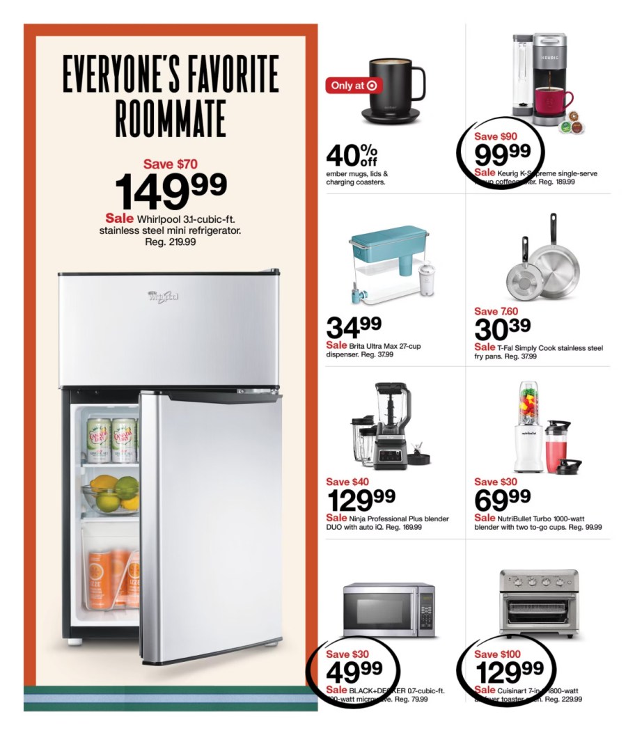 page from Target ad
