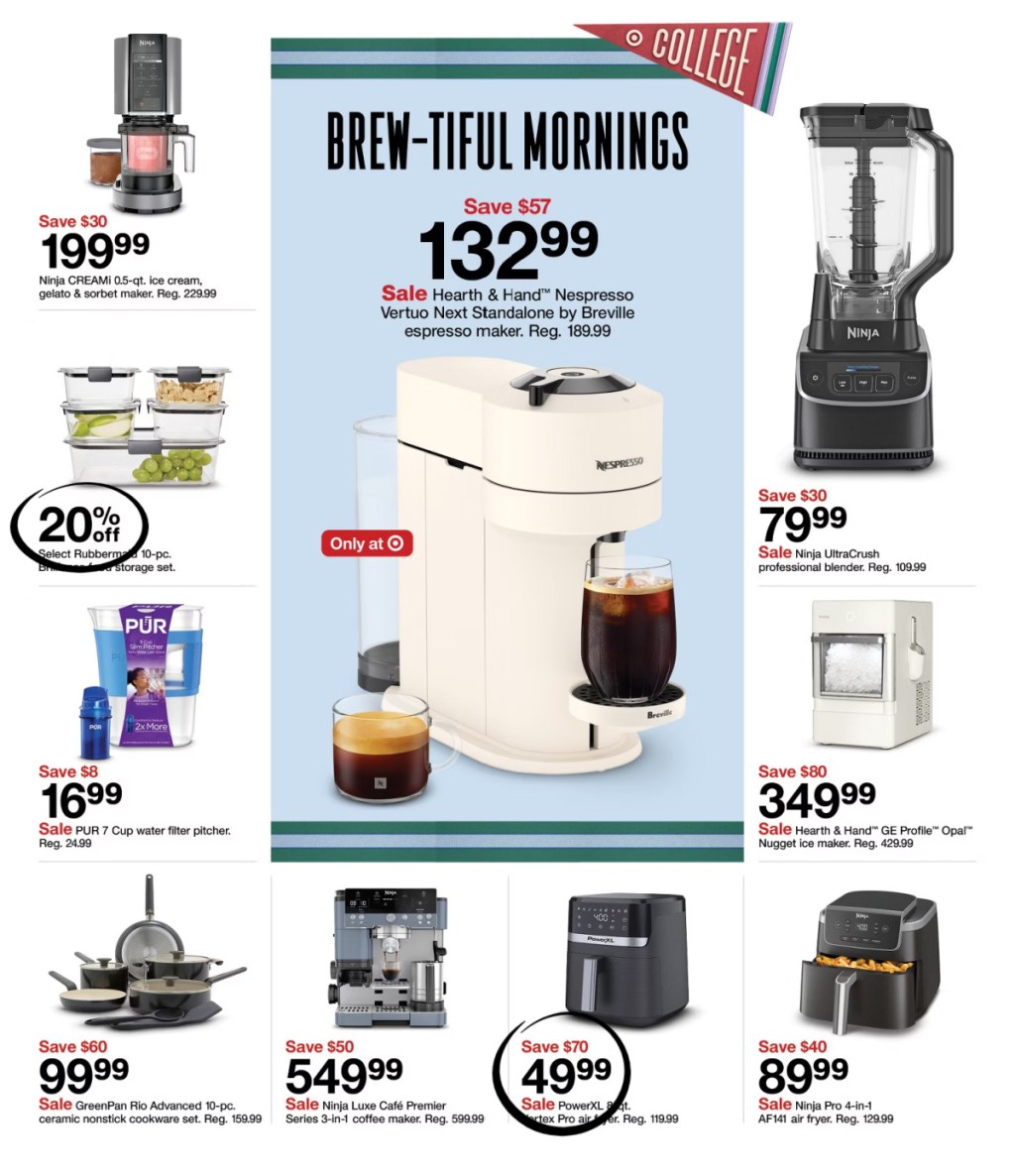 page from Target ad
