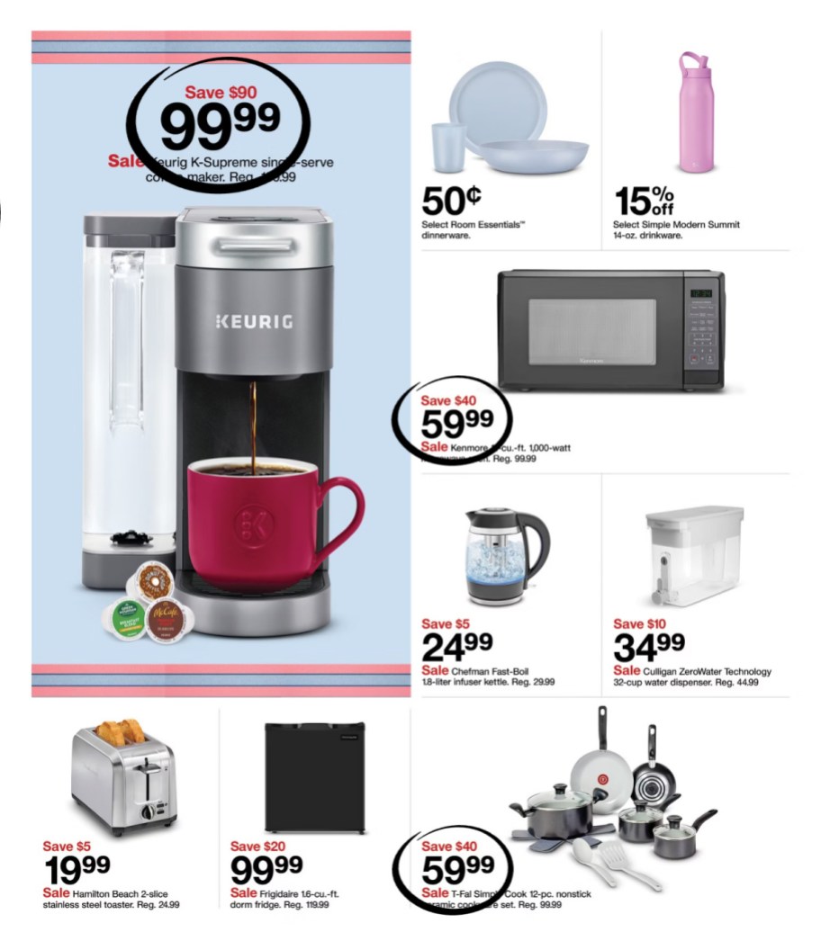 page from Target ad