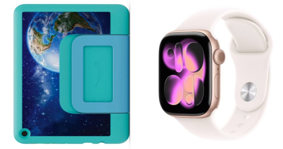 tablet and smart watch
