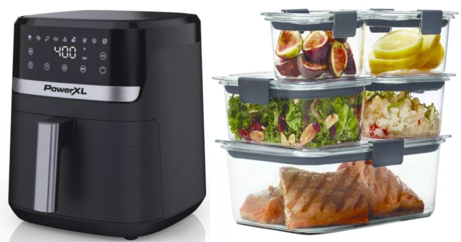 air fryer and food storage set