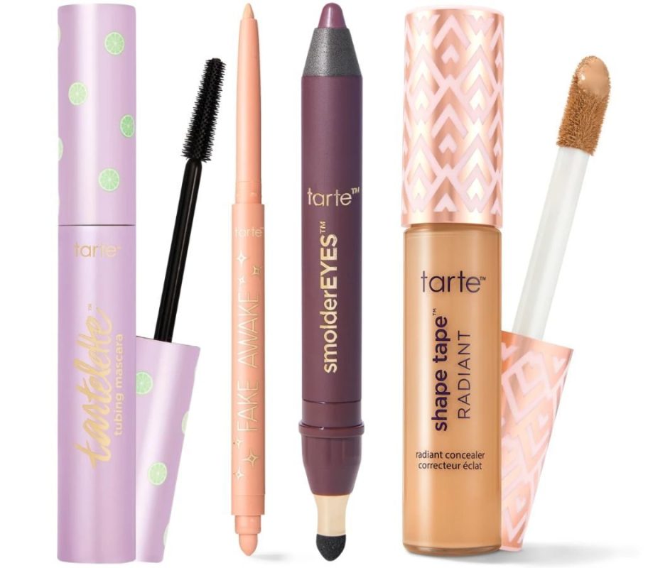 Stock images of Tarte Mascara, Fake Awake, Lip Liner and Concealer