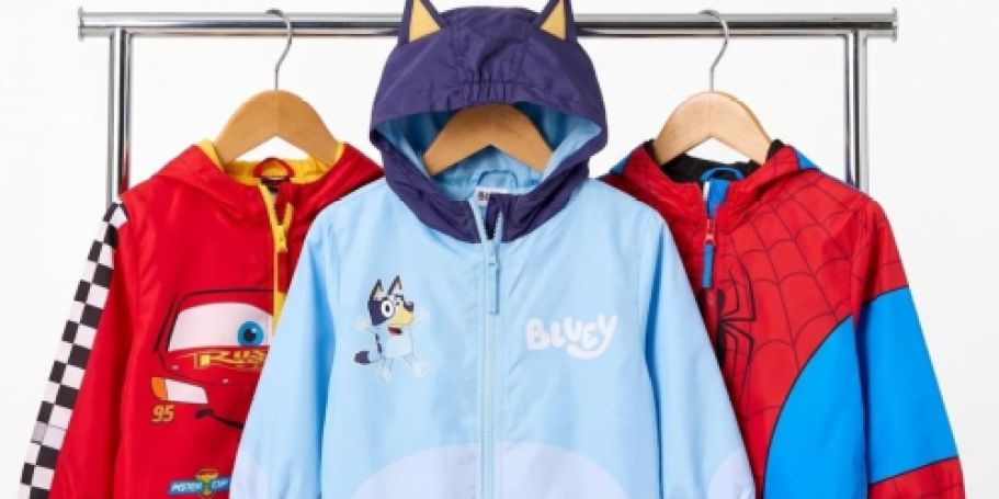 Character Windbreaker from $8 on Walmart.com (Reg. $19)