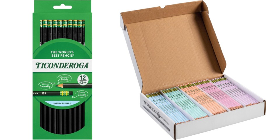 to multipacks of Ticonderoga pencils