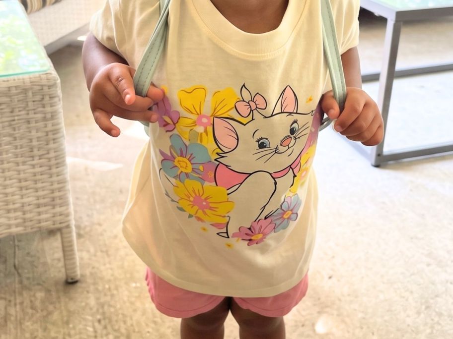 kid wearing Toddler Graphic Crewneck Tee