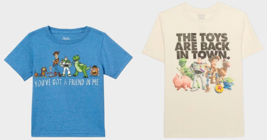 Toy story graphic tees for kids and men