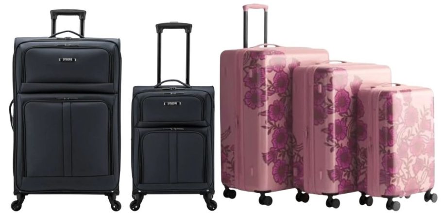 U.S. Traveler Anzio Softside Expandable 2-Piece Luggage Set&nbsp;and Vera Bradley Hardside 3-Piece Luggage Set