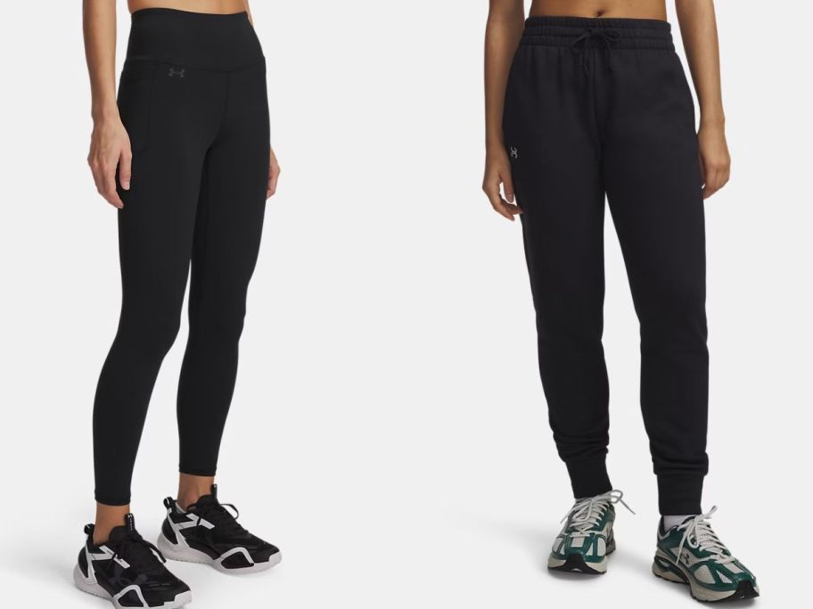 stock images of under armour womens leggings and joggers