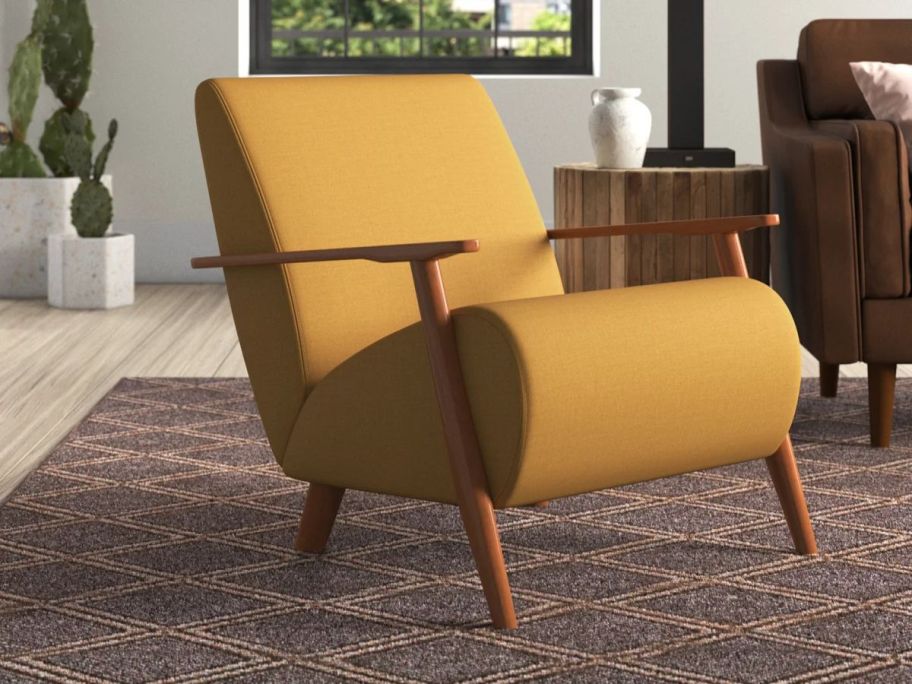 Wade Logan Andablo Upholstered Armchair in living room