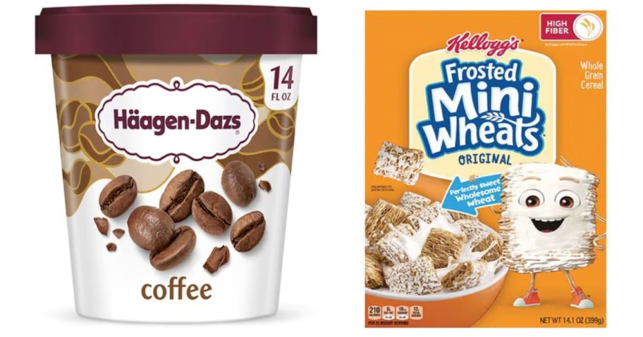 ice cream and cereal