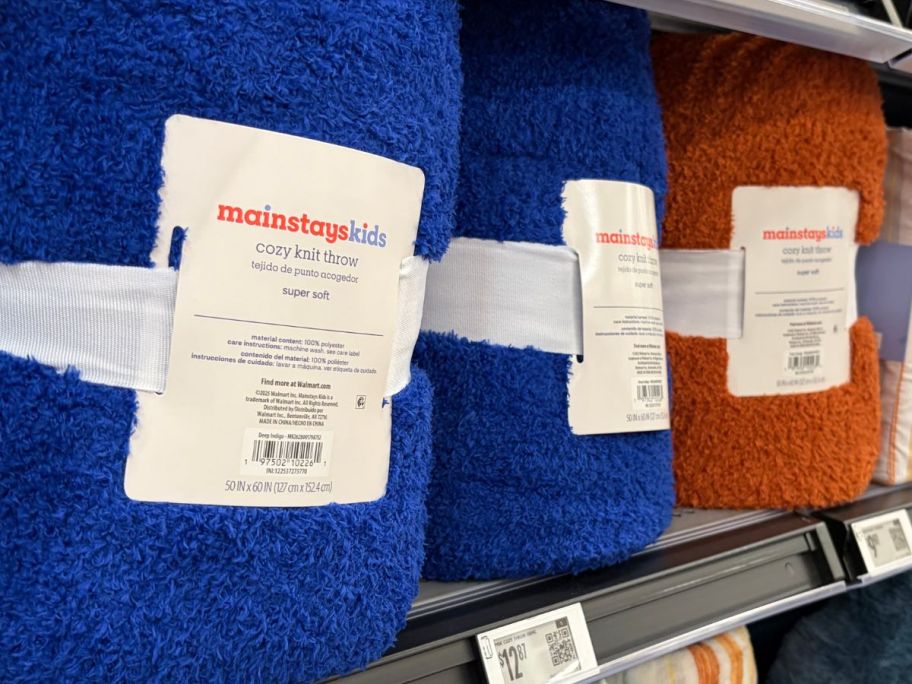 Mainstays Kids Cozy OPlush Throw Blankets