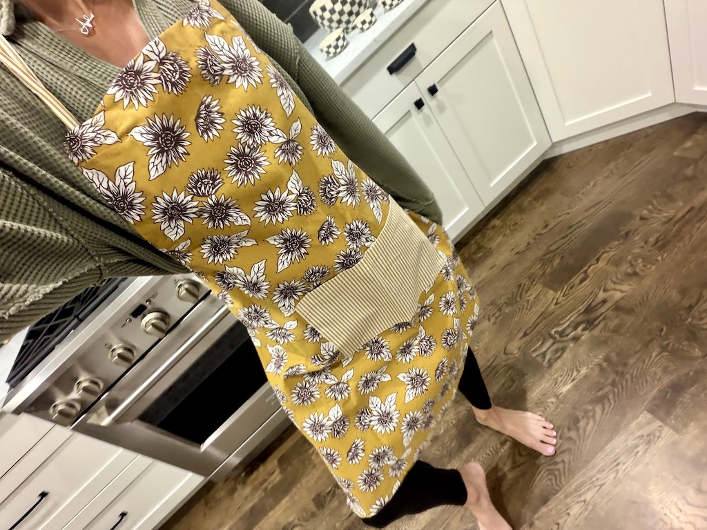 Walmart flower apron 