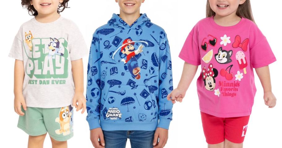 Kids Character Clothing from $1.99 on Walmart.com | Sizes Are Going Quickly!