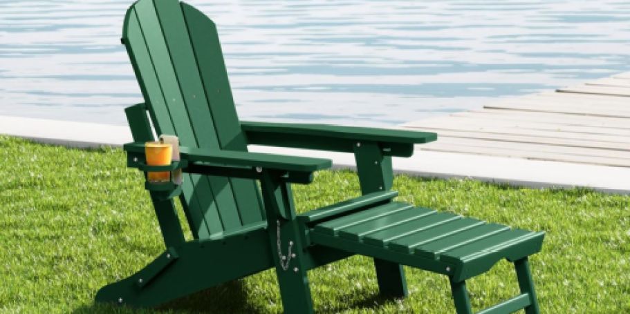 Up to 80% Off Wayfair Adirondack Chairs | Hideaway Ottoman Style Just $77.99 Shipped