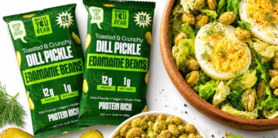 An Easy Dill Pickle Protein Snack?! Yum!
