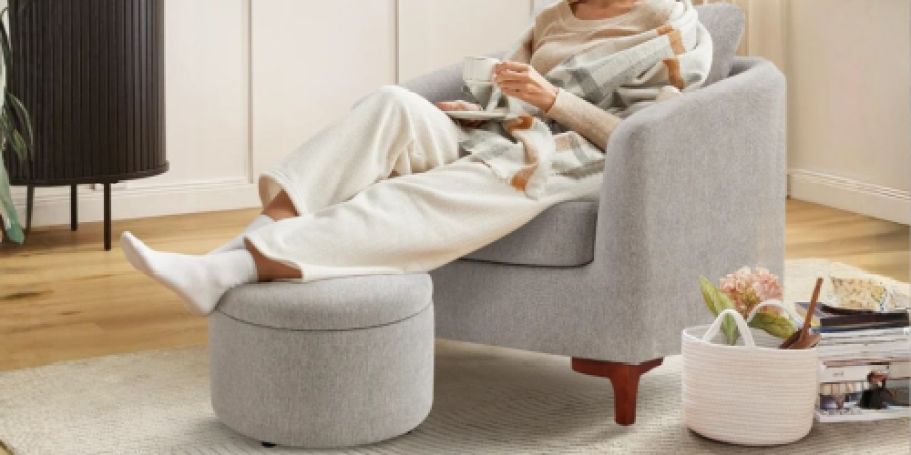 Up to 70% Off Wayfair Chairs | Barrel Chair w/ Storage Ottoman Only $246.99 Shipped