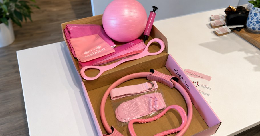 Pilates 14-Piece Workout Kit Only $12.49 on Amazon (Reg. $40)