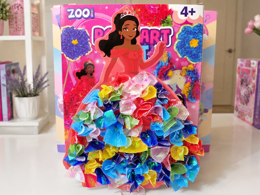 princes dress poke art kit on table