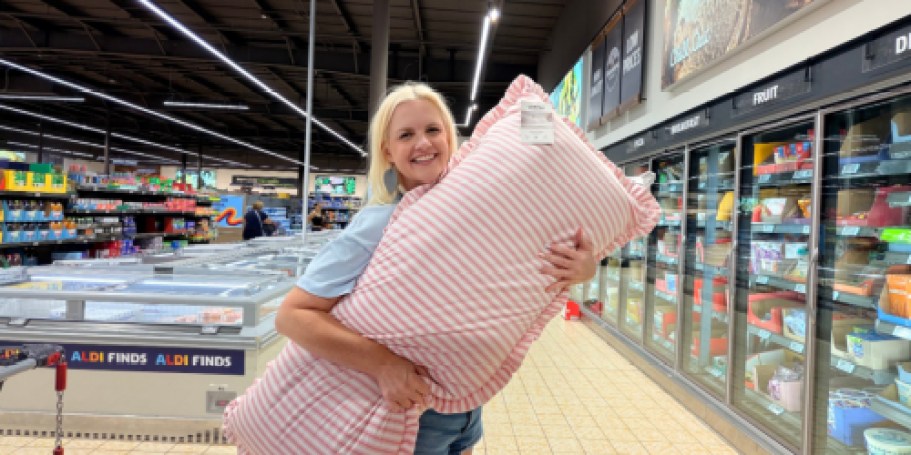New at ALDI | Body Pillows, Fun Candles, Jelly Shoes & More