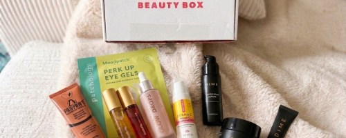 allure beauty box on blanket