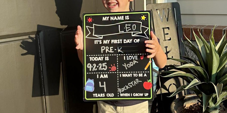First & Last Day of School Sign ONLY $3.49 Amazon