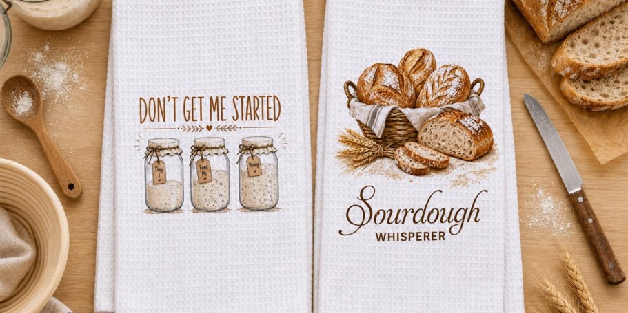 Doughn’t Miss These Adorable Sourdough Kitchen Towels on Amazon