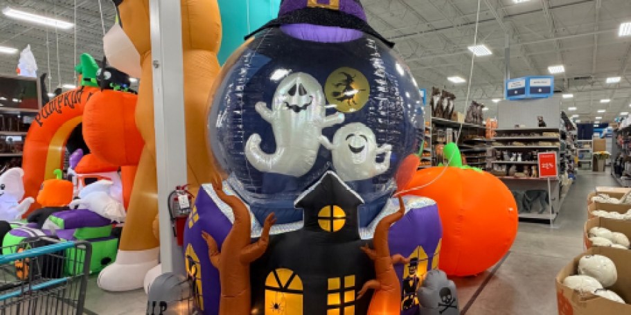 At Home Halloween Inflatables from $14.99 (+ $100 Off This 12′ Ghostly Globe!)