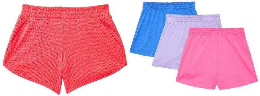pink athletic works and multicolored wonder nation shorts