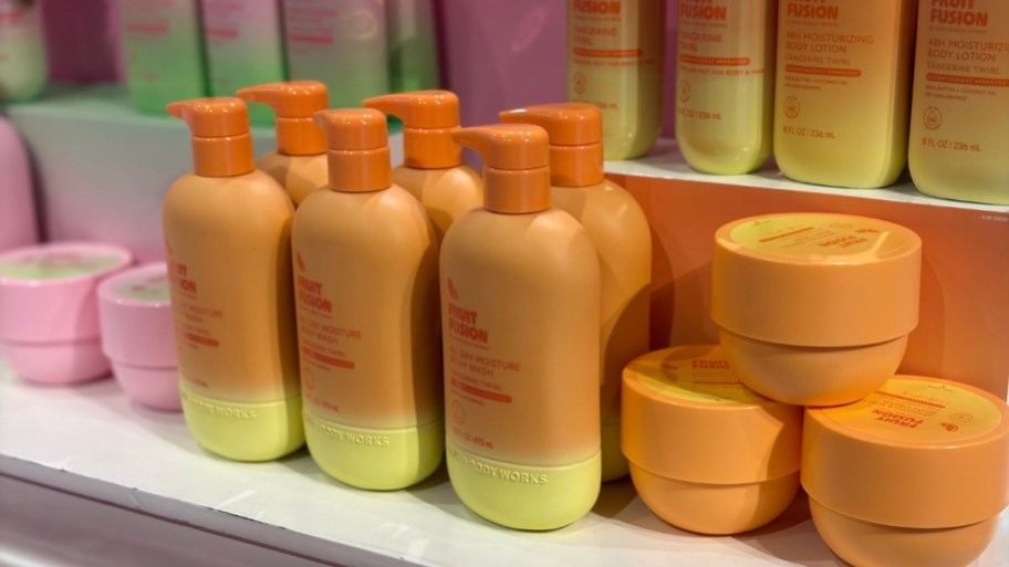 body care items from the fruit fusion collection