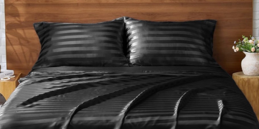 Satin Sheet Sets from $11.96 on Amazon (Reg. $26)