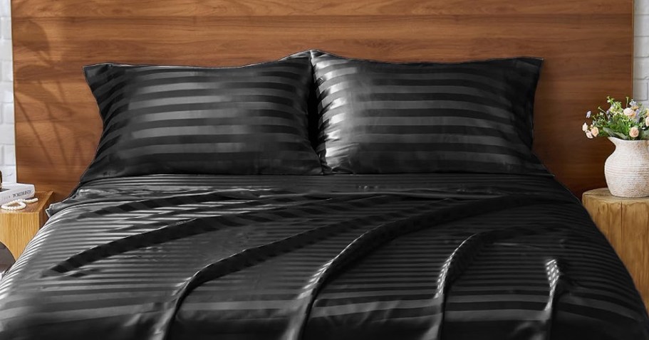 Satin Sheet Sets from $11.96 on Amazon (Reg. $26)