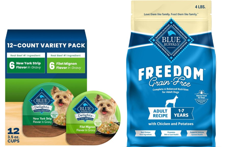 blue buffalo wet and dry dog food 