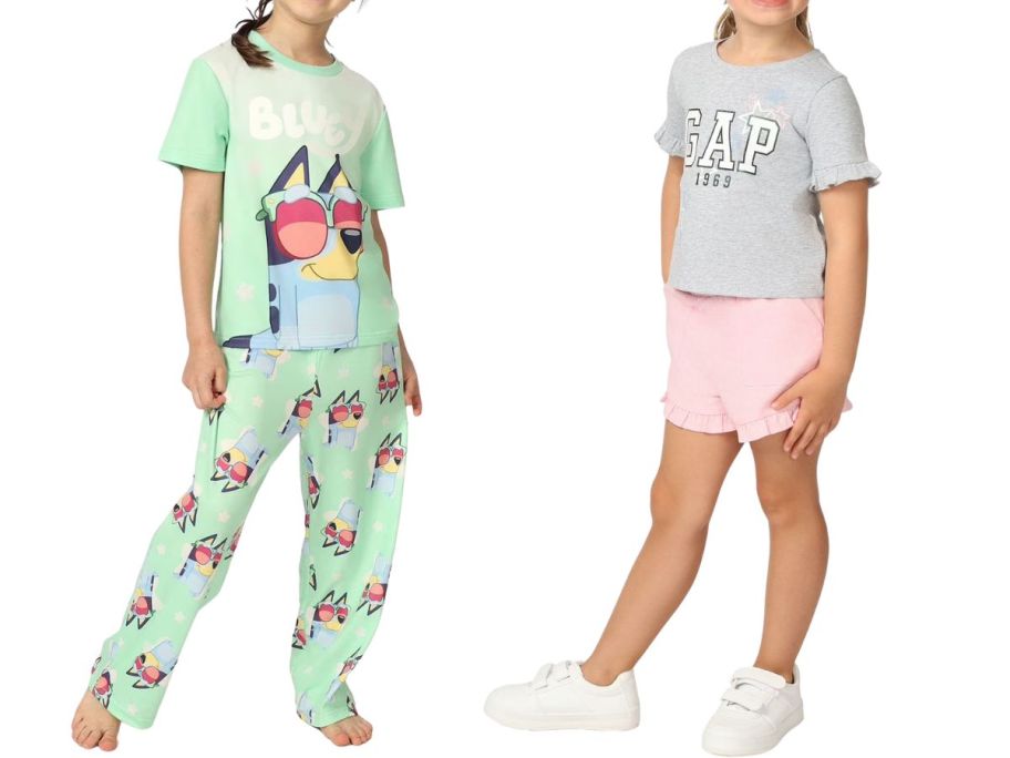 bluey and gap kids clothing
