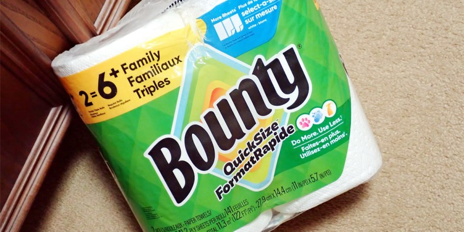 bounty quick size paper towel 2 pack