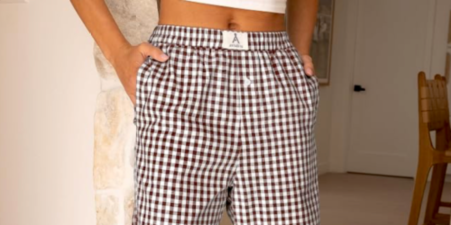 Women’s Boxer Lounge Pants UNDER $12 on Amazon (Perfect for Travel & Errands Too!)