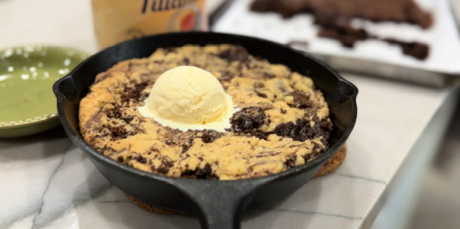 Chocolate Chip Cookie with Gooey Brownie Bites!