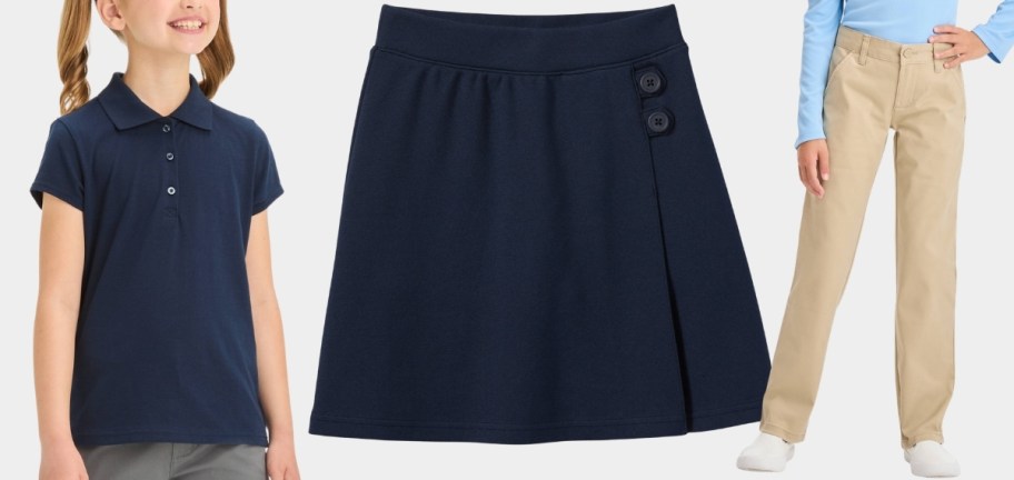 cat and jack girls uniform separates