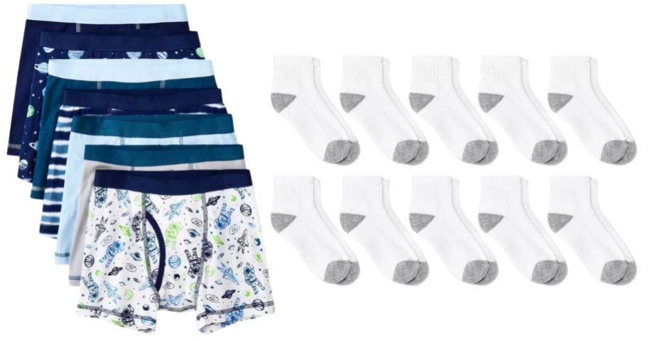 cat & jack boys boxer briefs and socks