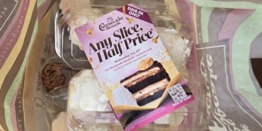 50% Off Cheesecake Factory Slices on July 30th